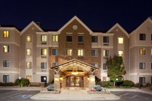 Outside Staybridge Suites in Denver Cherry Creek